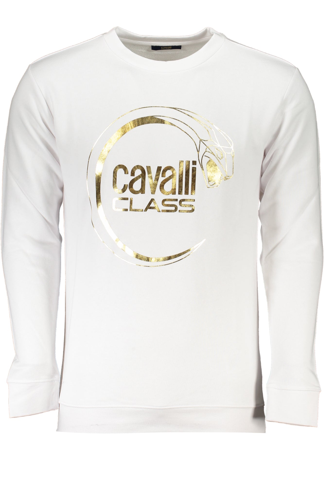 CAVALLI CLASS FELPA SENZA ZIP UOMO BIANCO