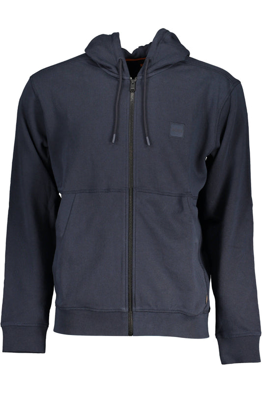 HUGO BOSS FELPA CON ZIP UOMO BLU