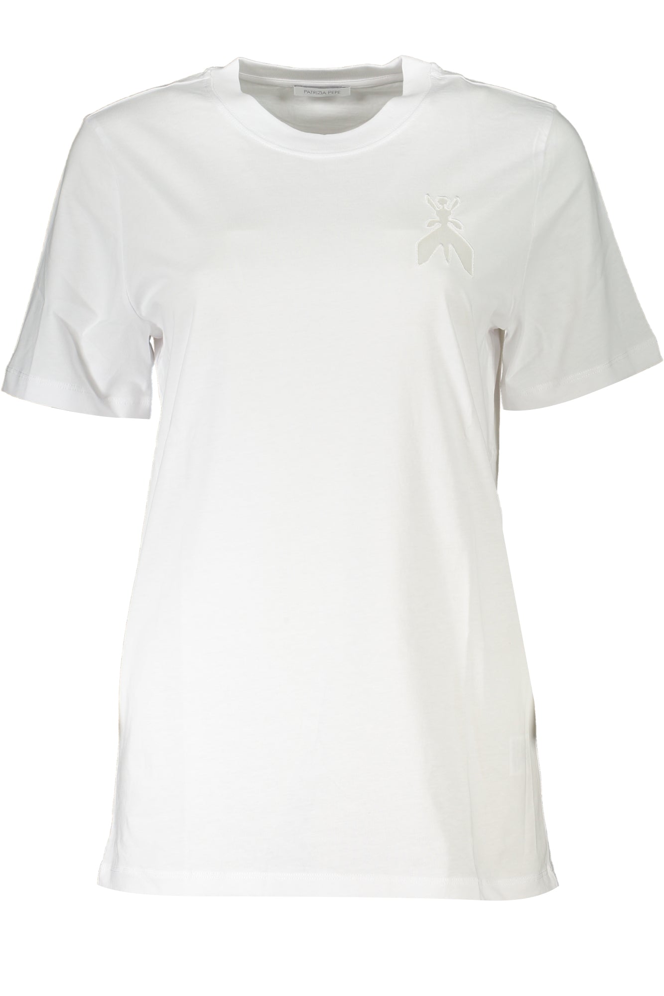 PATRIZIA PEPE T-SHIRT MANICHE CORTE DONNA BIANCO