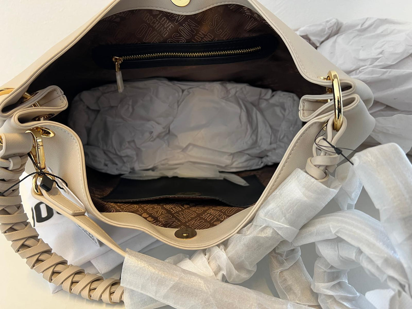 Borsa Moschino Beige