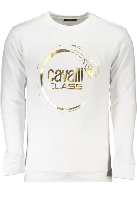 CAVALLI CLASS FELPA SENZA ZIP UOMO BIANCO