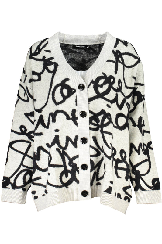 DESIGUAL CARDIGAN DONNA BIANCO