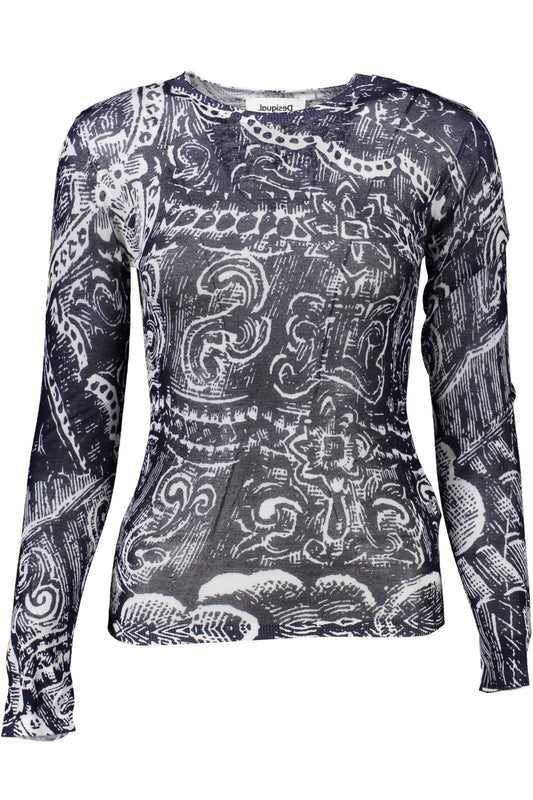 DESIGUAL MAGLIA DONNA BLU