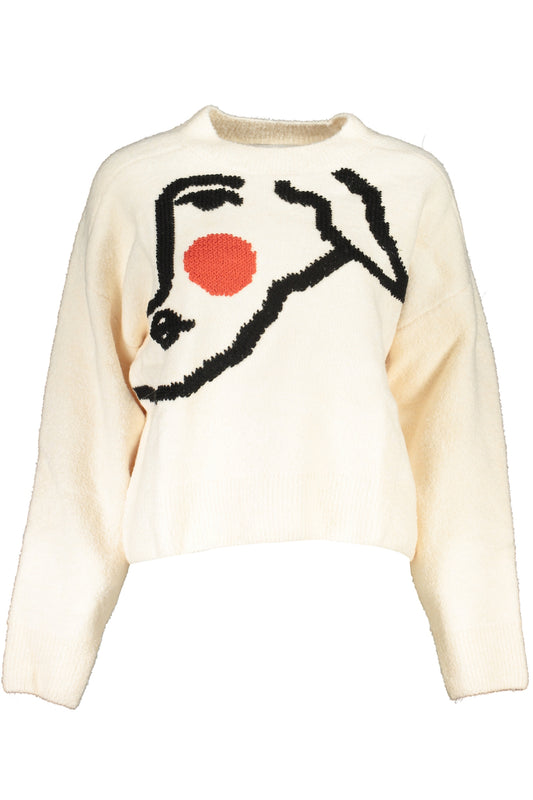 DESIGUAL MAGLIONE DONNA BIANCO