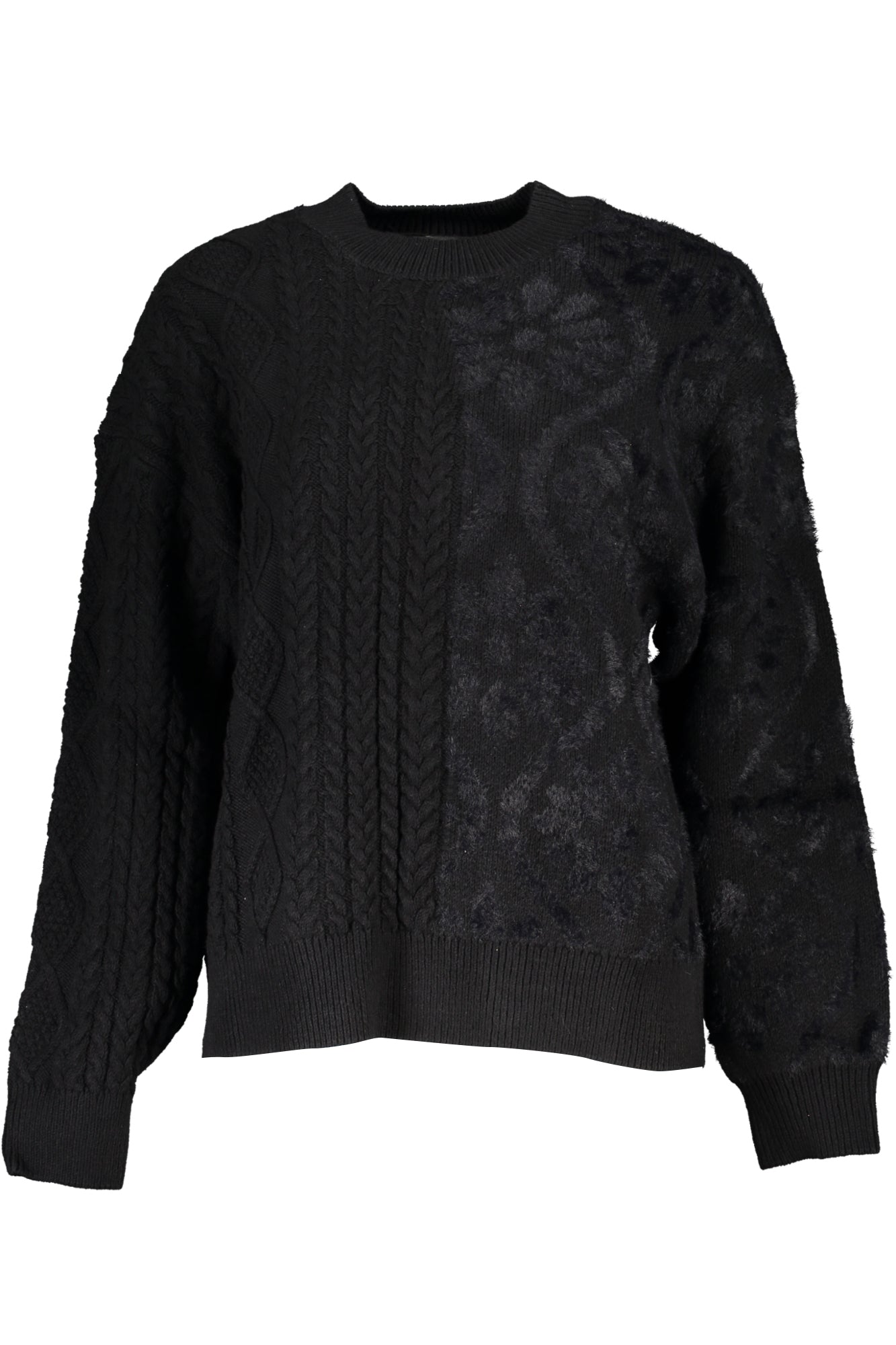 DESIGUAL MAGLIONE DONNA NERO