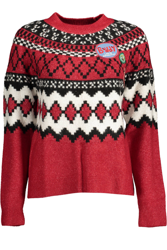 DESIGUAL MAGLIONE DONNA ROSSO
