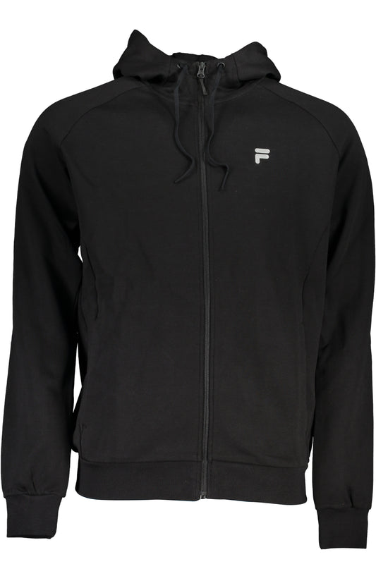 FILA FELPA CON ZIP UOMO NERO