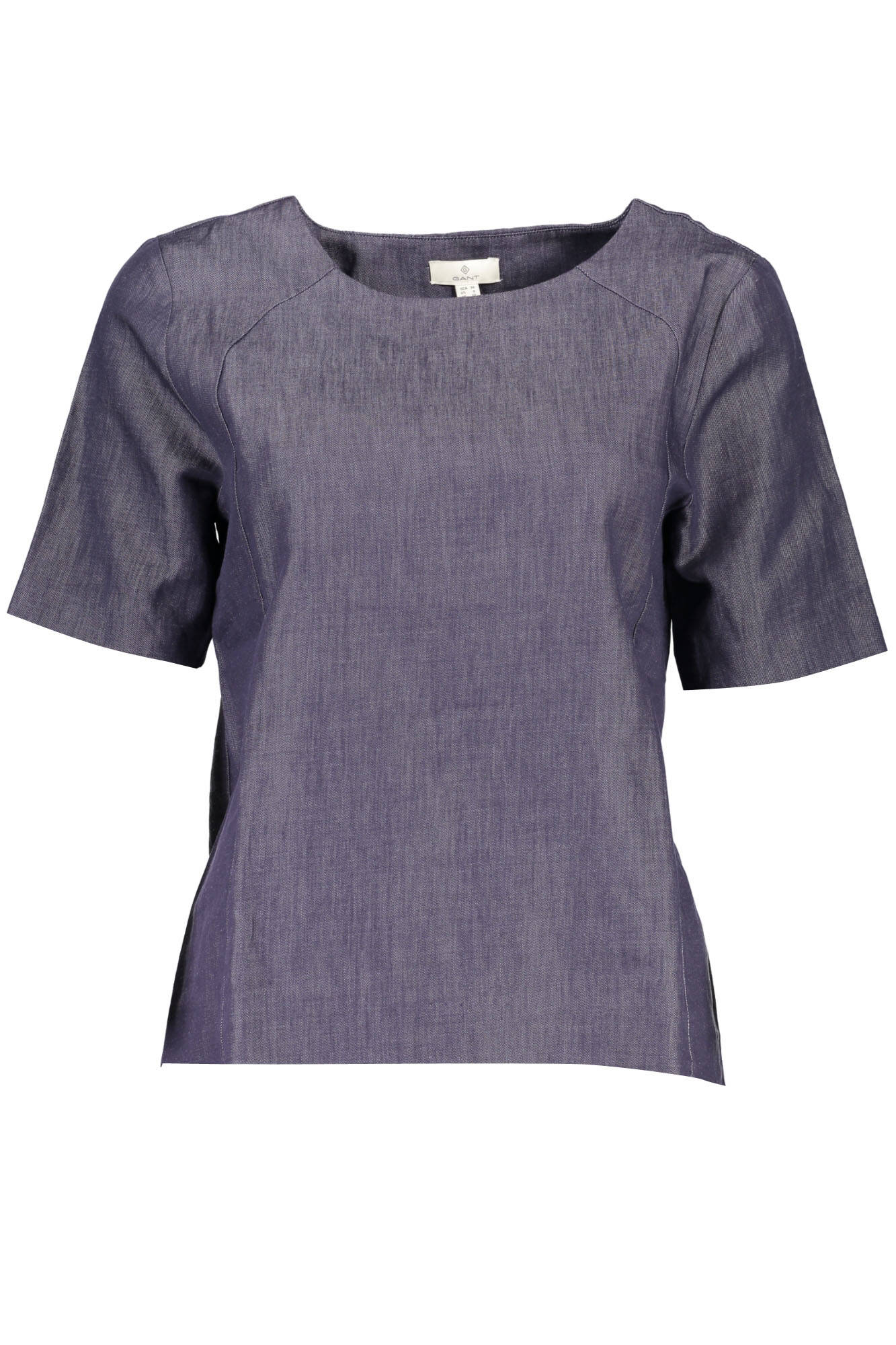GANT T-SHIRT MANICHE CORTE DONNA BLU