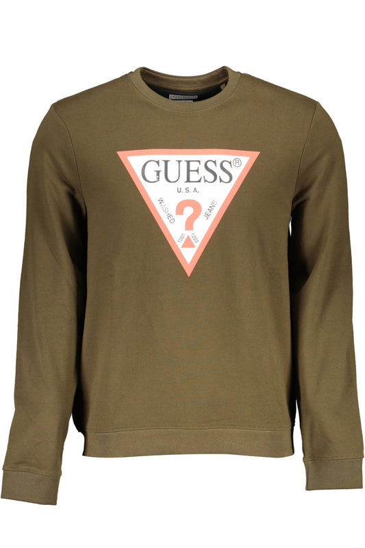 GUESS JEANS FELPA SENZA ZIP UOMO VERDE