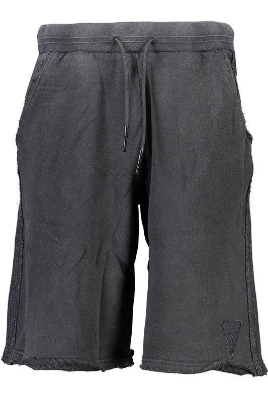 GUESS JEANS PANTALONE BERMUDA UOMO NERO