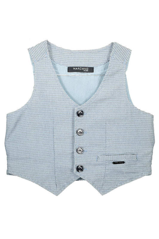 GUESS MARCIANO GILET BAMBINO AZZURRO