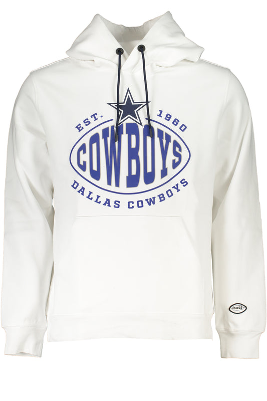 HUGO BOSS FELPA SENZA ZIP UOMO BIANCO