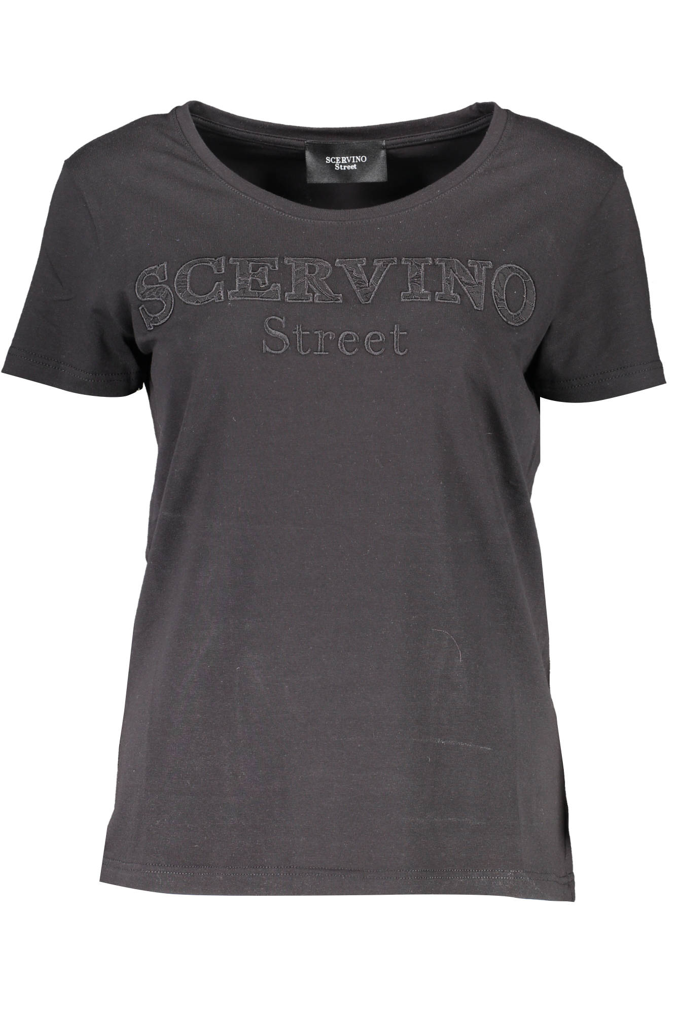 SCERVINO STREET T-SHIRT MANICHE CORTE DONNA NERO